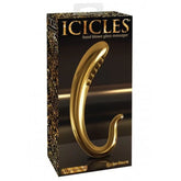 Pipedream Icicles Gold Edition G03 Glass Prostate Vibrator Glass Sex Toys